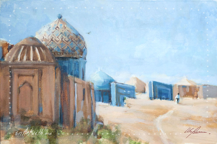 этюд живопись Узбекистан